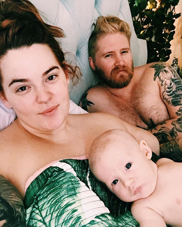 Tess Holliday shares breastfeeding snap as she details motherhood